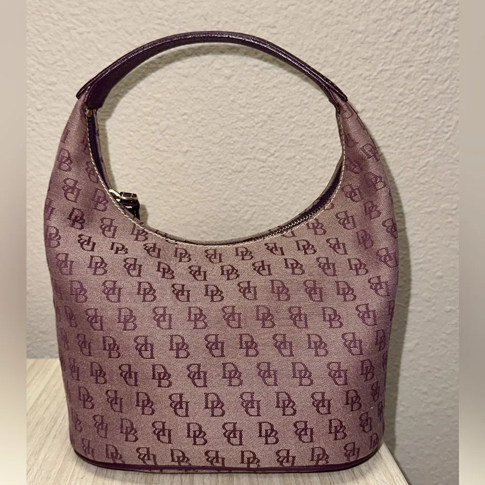 Dooney & Bourke Purple Monogram Hobo Bag